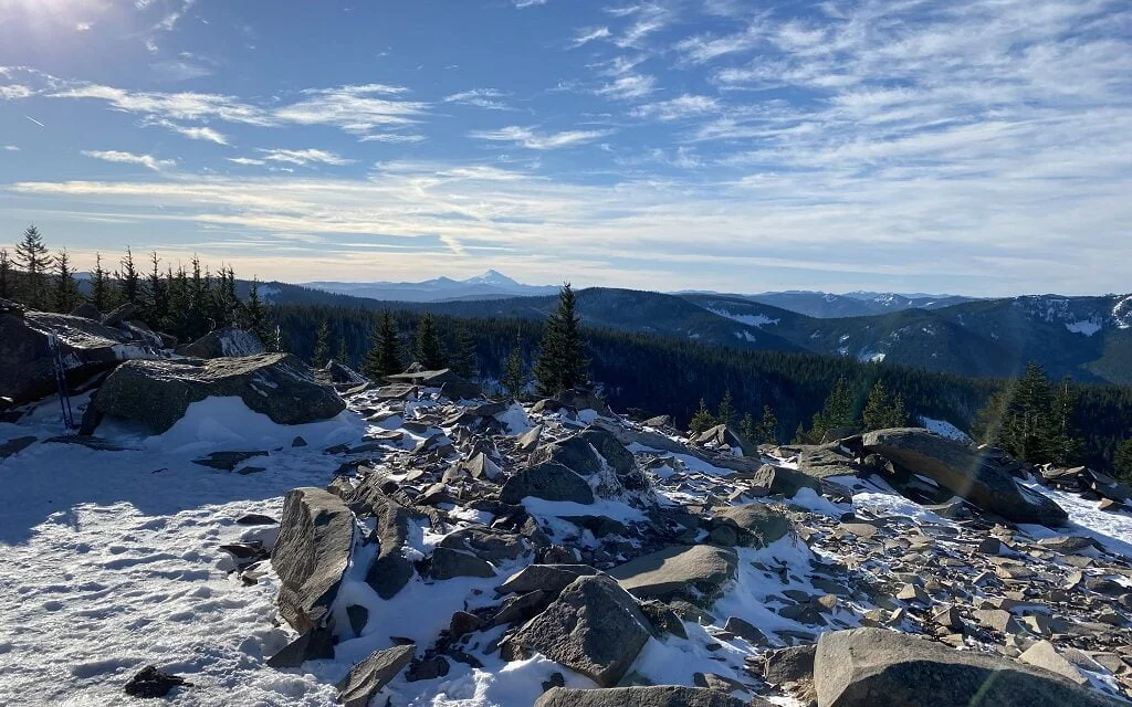 Winter hike to the top of Tom, or was it Dick or Harry – spectacular!