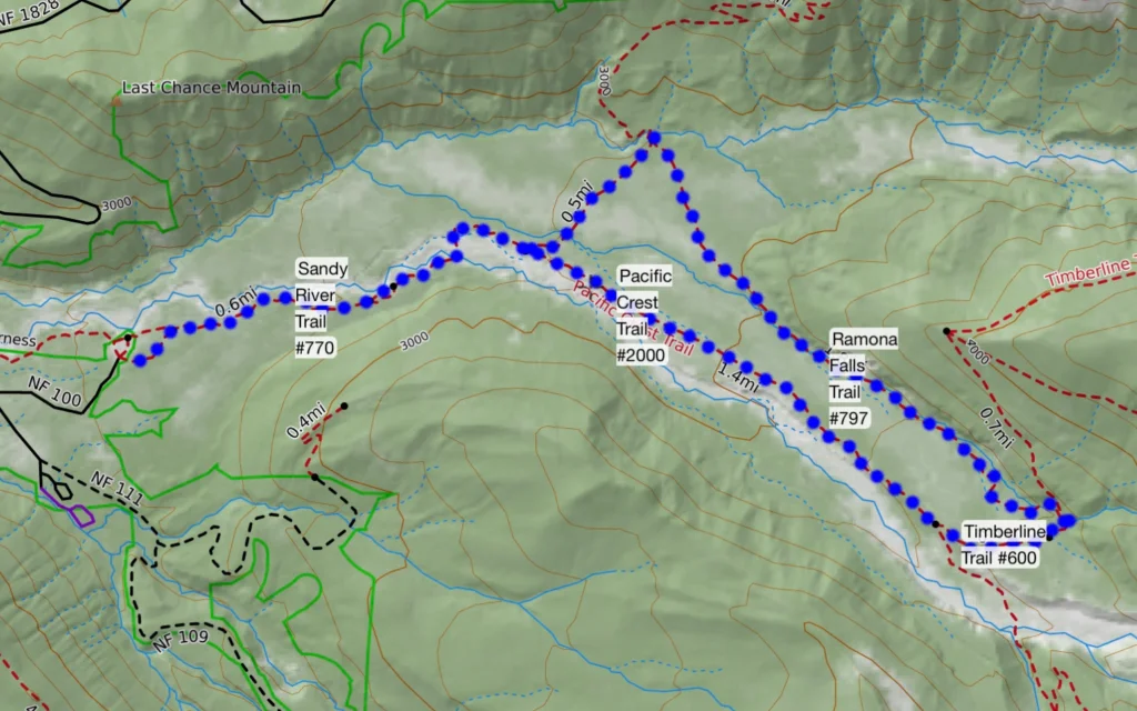 Hikeit Maps – Ramona Falls