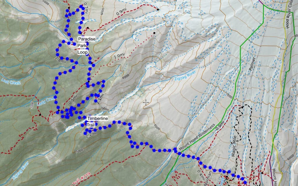 Hikeit Maps – Paradise Park Loop