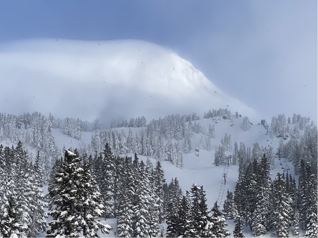 Mount Hood Weather Report Snow at 1500' Dec 30th 2021 HikeIt